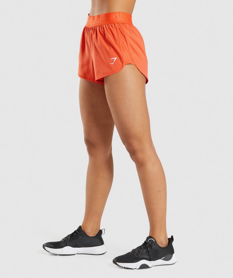 Women's Gymshark Training Loose Fit Shorts Orange | CA 36185D